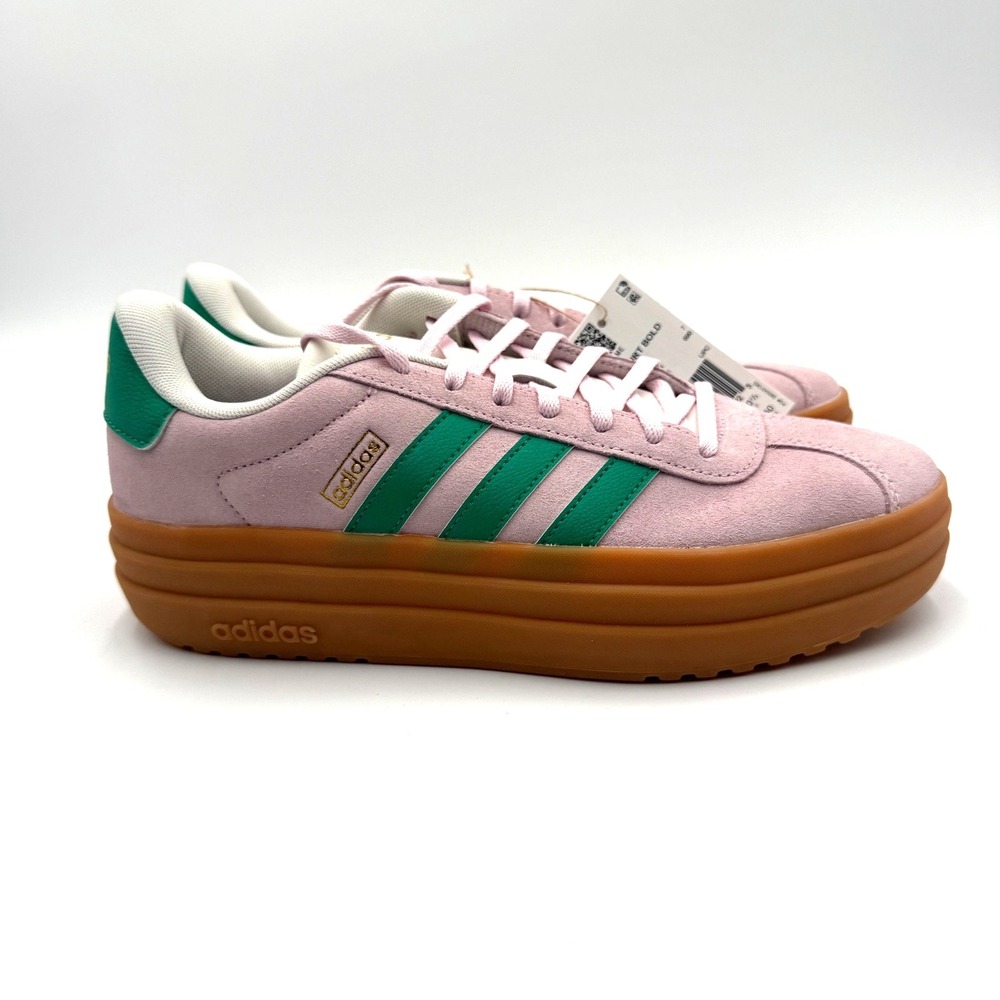Adidas Women's Size 9 VL Court Bold Clear Pink Green Platform Sneaker NEW JP6916 - Picture 3 of 16